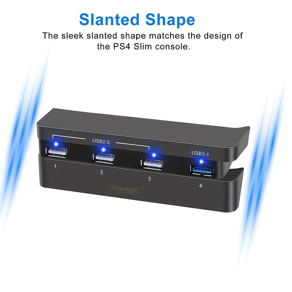 Dropship Free Shipping PS4/Slim/Pro Hub 4-Port USB 3.0 High Speed Extension  Charger Adapter With Switch to Sell Online at a Lower Price