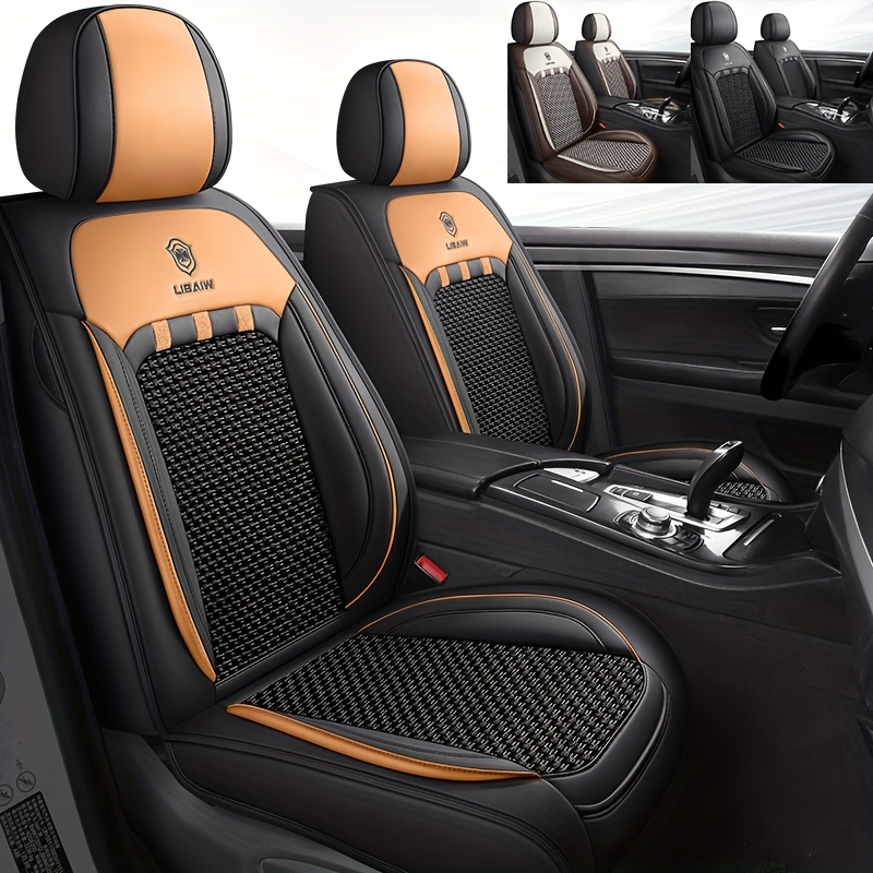 5 sièges couvre pour voiture universelle de luxe en cuir de