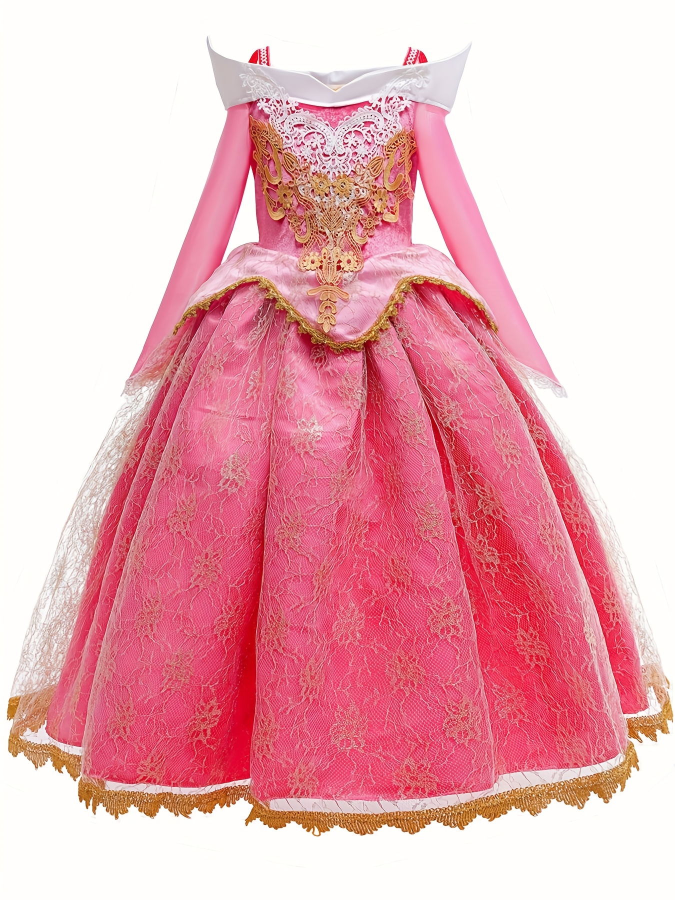 Vêtements pour enfants Fille Aurora Déguisement Princesse Fille Robe Belle  au bois dormant Costume Halloween Fête Robe Robe Fille Enfant