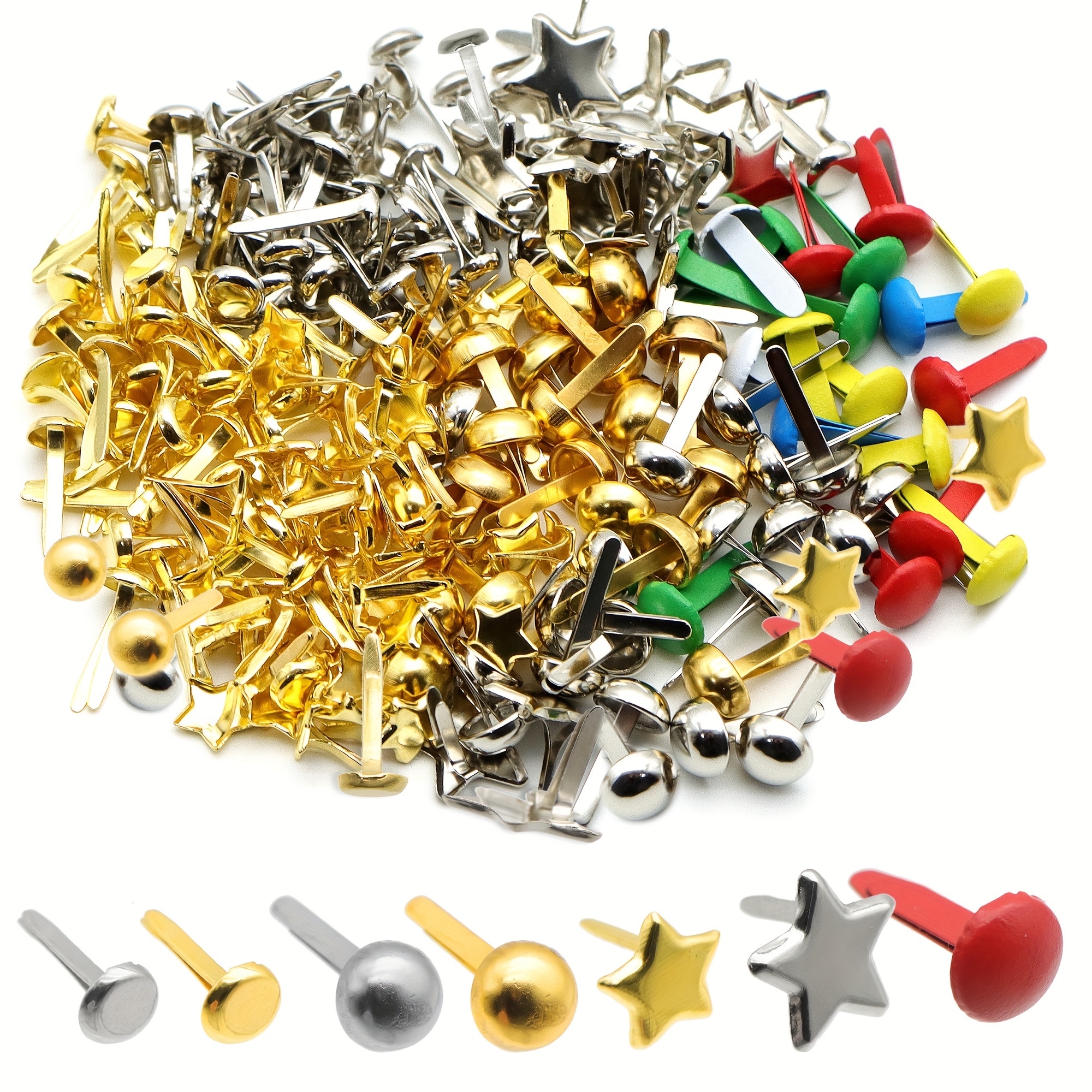 Mini Round Brads, Mini Round Fasteners