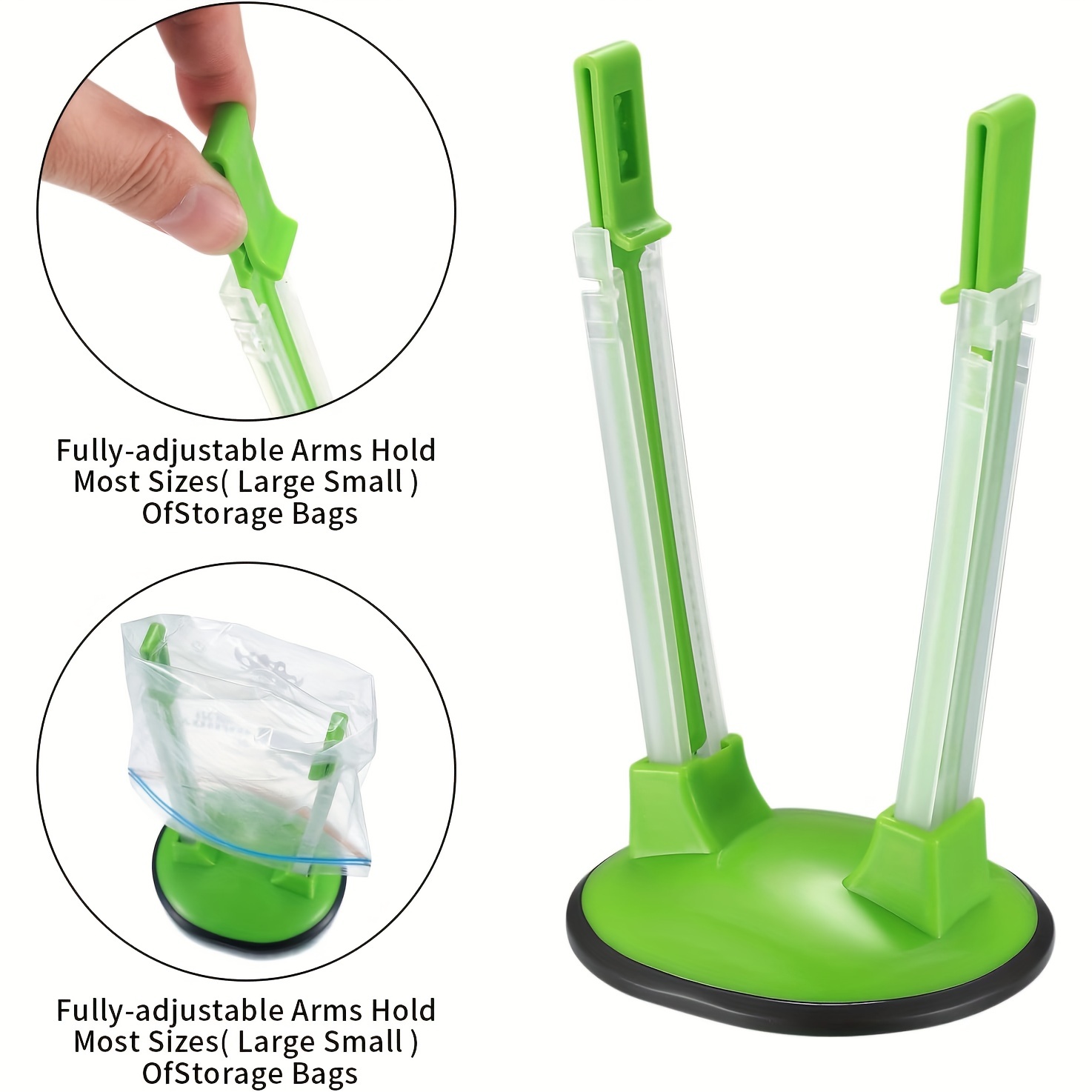 Bag Holder,bags Sandwich Bag Holder Food Storage Bag Clip Ideal Plastic  Gadgets for Food Prep Bags/Plastic Freezer Bags/Zipper Bag Holders, Meal
