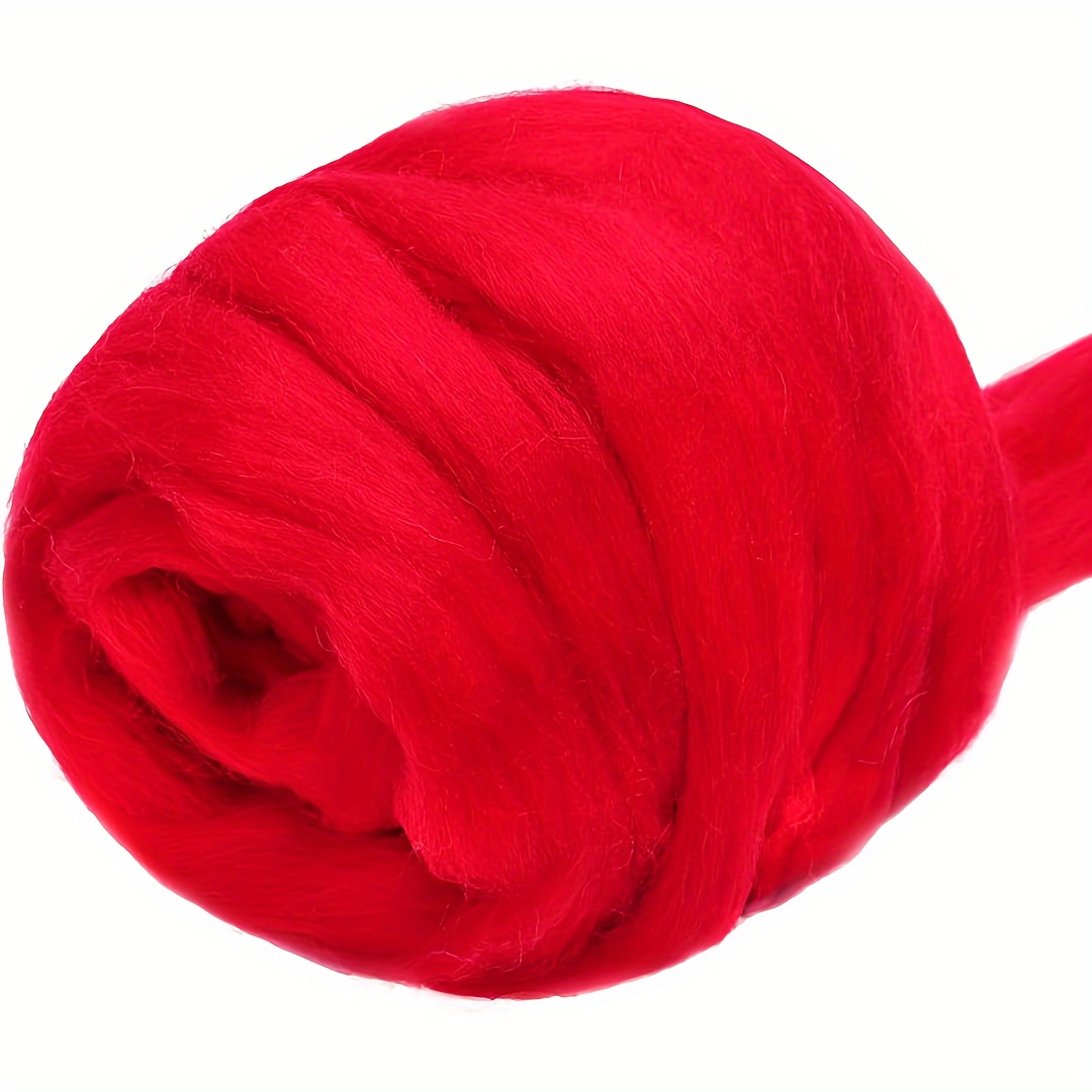 Wool Roving Yarn, Fiber Roving Wool Top, Wool Felting Supplies, Pure Wool,  Chunky Yarn, Spinning Wool Roving For Needle Felting Wet Felting Diy Hand  Spinning - Temu Germany