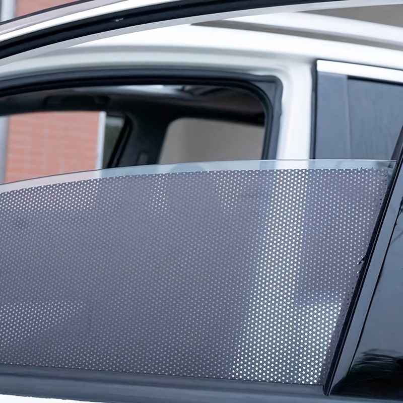 Paire d'autocollants en PVC pour pare-soleil et vitres de voiture