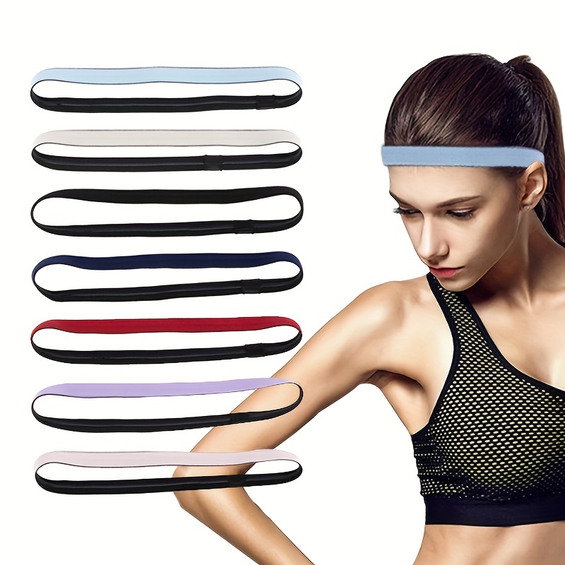 Thick Non slip Elastic Sport Headbands Football Hair - Temu