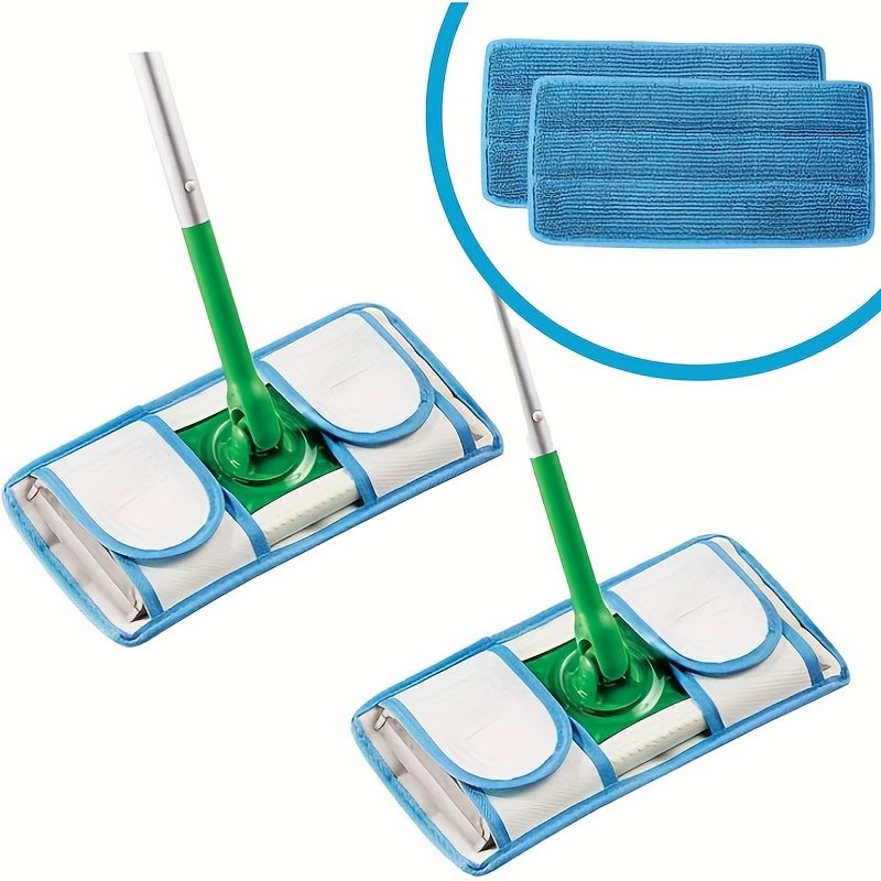 

2/4/6pcs, Reusable Mop Pad For Mop, 11.8*5.9'' Microfiber Mop Pad Refill Washable For Hard Floor Baseboard Cleaning, Wet/dry Cleaning Pad, Cleaning Supplies