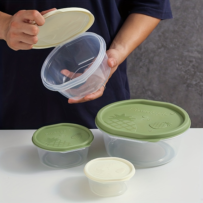 4pcs, Plastic Mixing Bowls With Lids, Salad Mixing Bowl Set, Microwave  Safe, For Food Storage, Meal Prep, Salad And More, Kitchen Gadgets, Kitchen  Acc