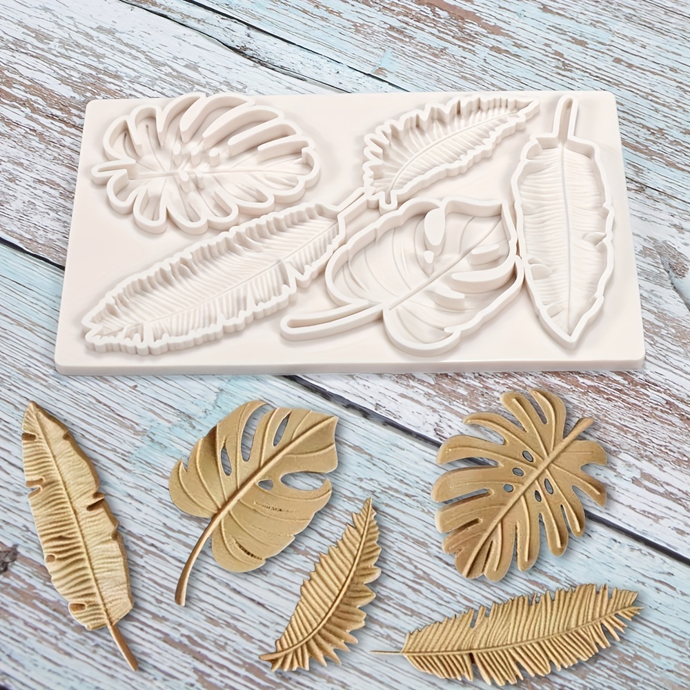 Tropical Leaf Silicone Mold Turtle Leaves Fondant Molds - Temu