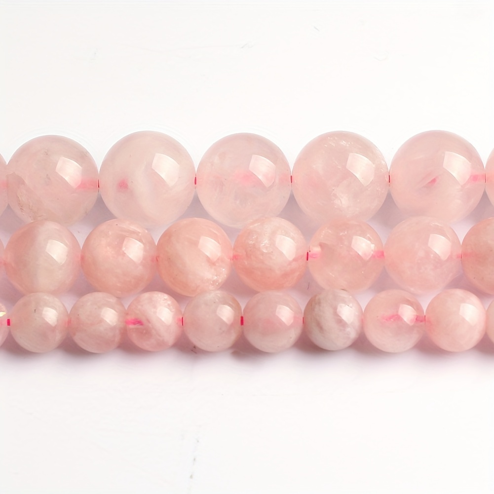 Natural Rose Quartz Stone Beads Round Loose Beads For Jewelry Making  Handmade Bracelet 4mm(0.157'')-12mm(0.472'')