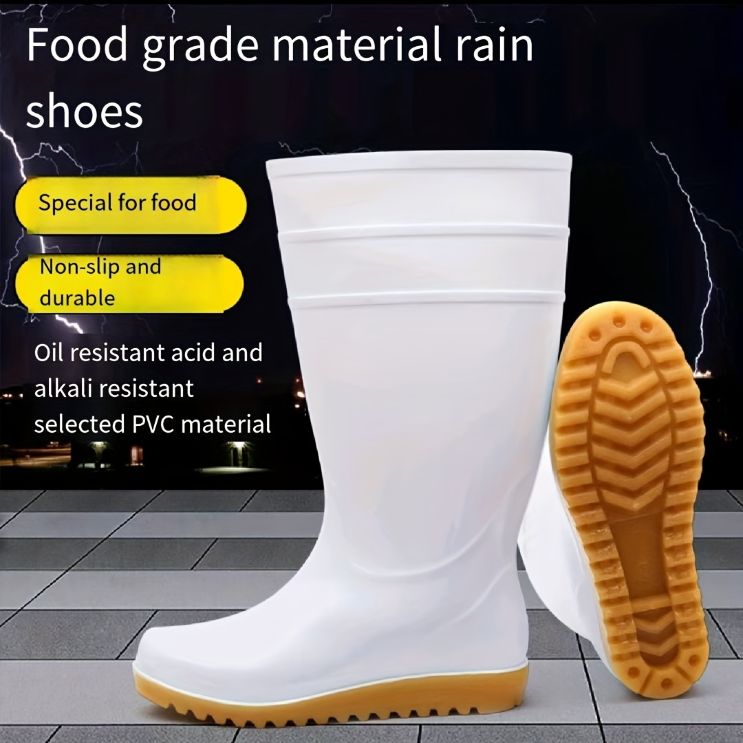 Rain Boots For Men Waterproof Anti Slipping Knee High Rubber Boots For  Outdoor Fishing Work And Garden Shoes - Men's Shoes - Temu Canada