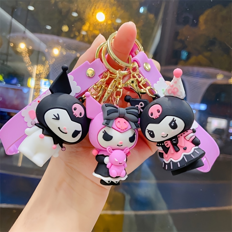 Sanrio – porte-clés Hello Kitty, mignon, décoration de sac à dos pour  filles, pendentif clé de voiture, cadeau pour fille, Anime, breloques