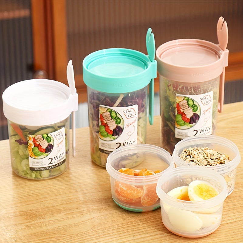 1pc Glass Sealing Food Container With Lid, For Soup, Meal, Fruit