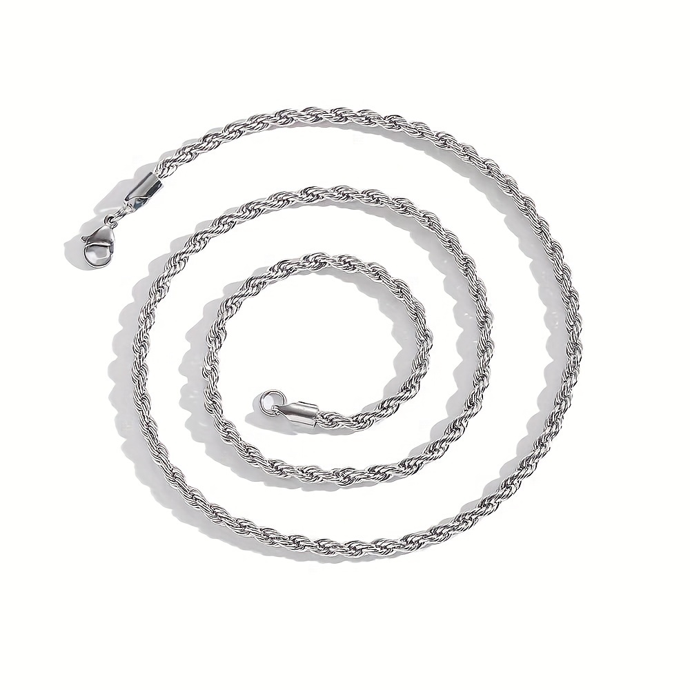 Waterproof Stainless Steel 5mm Thick Rope Chain