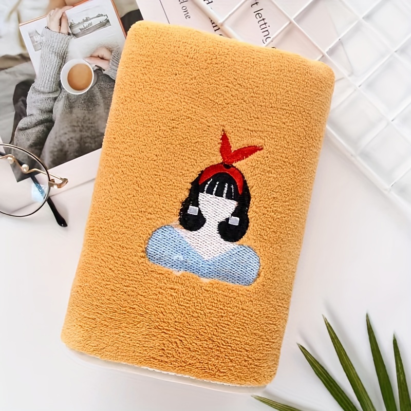 Cartoon Weather Embroidered Hand Towel Household Cute - Temu