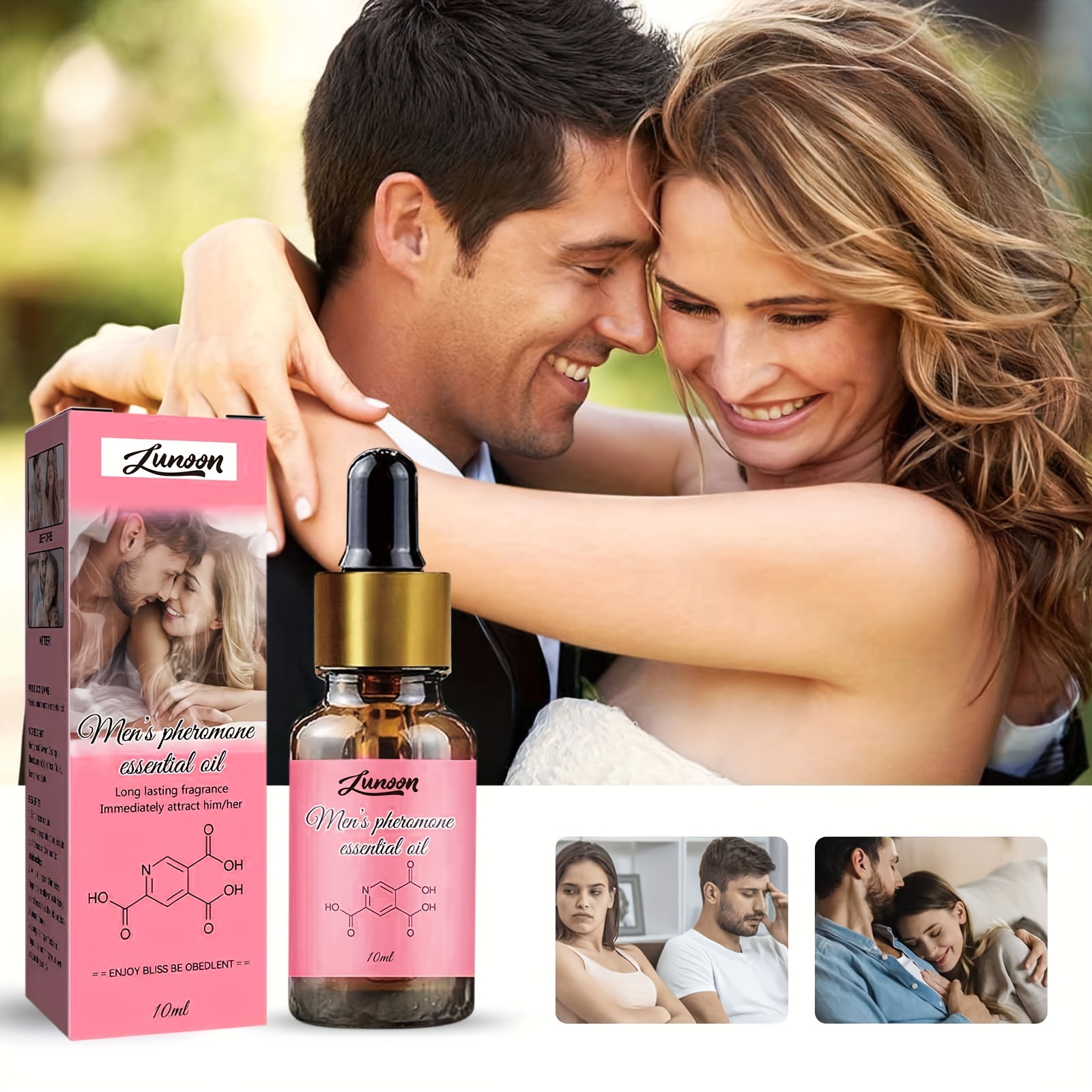 Pheromone Oil for Women To Attract Men,Pheromone Perfume for Women/Men to  Attract the Opposite Sex,Venom Pheromone Perfume Roll On (Couple)