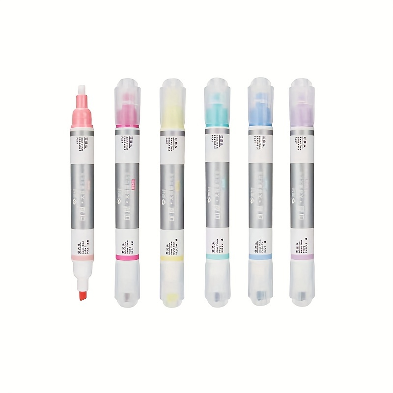 Double headed Erasable Fluorescent Pens Marking Pens Colored - Temu