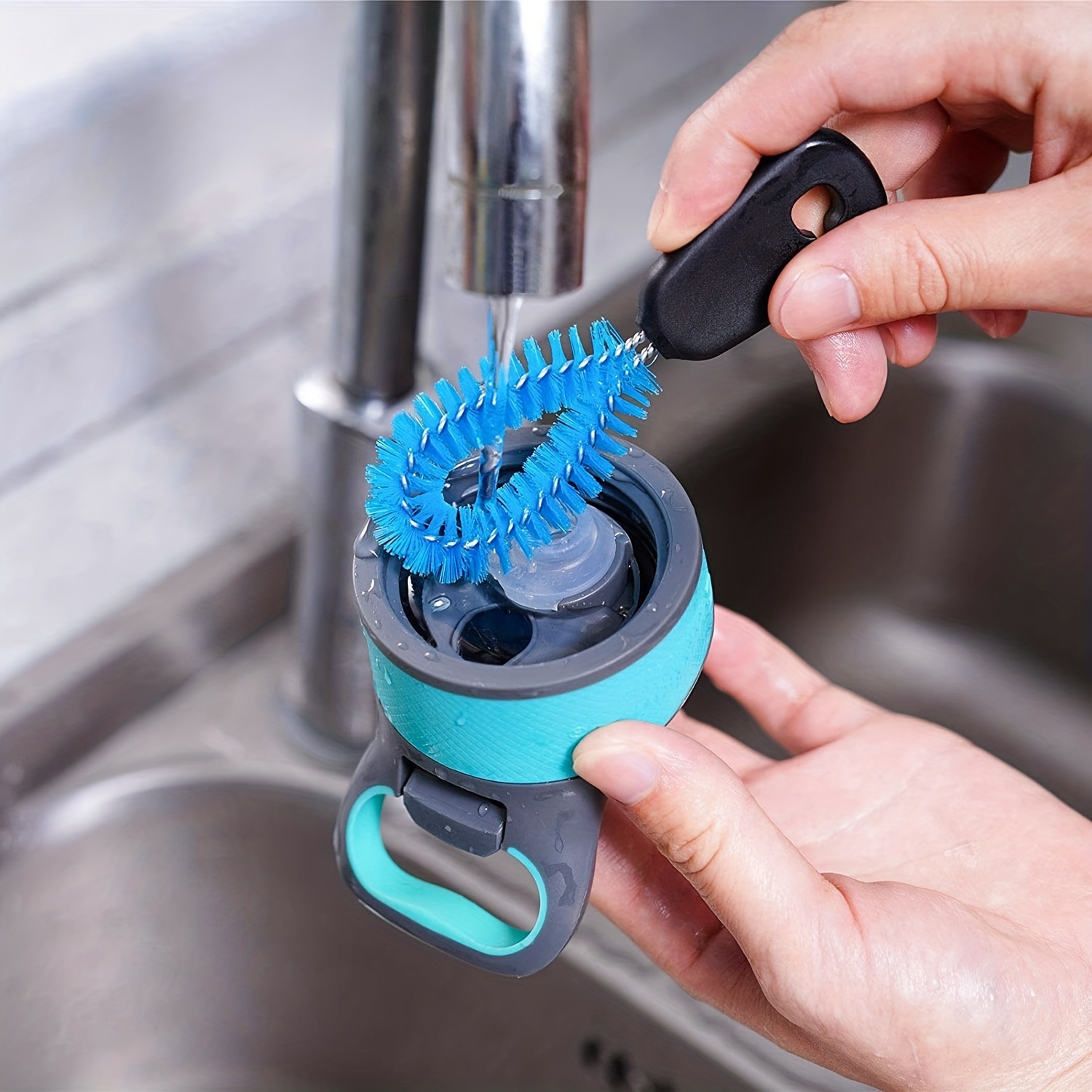 The Ultimate 3-in-1 Water Bottle Cleaning Brush Set - Perfect For Narrow  Neck Bottles, Sport Bottles, Coffee Mugs, Tumblers, And Flasks! - Temu