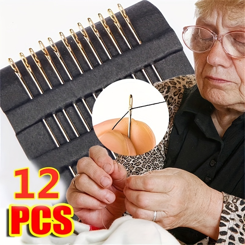 Self Threading Sewing Needles for Hand Embroidery and Craft