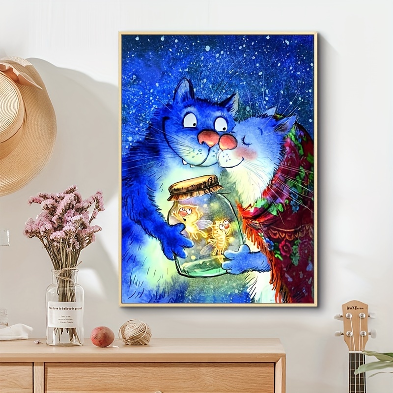 Diamond Painting Kits, Animals Diamond Art Kit For Adults Beginners, Cat  Full Diamond Art Kits, 5d Diy Diamond Painting Picture Art Crafts For Home  Wall Decor Gifts,, Frameless - Temu