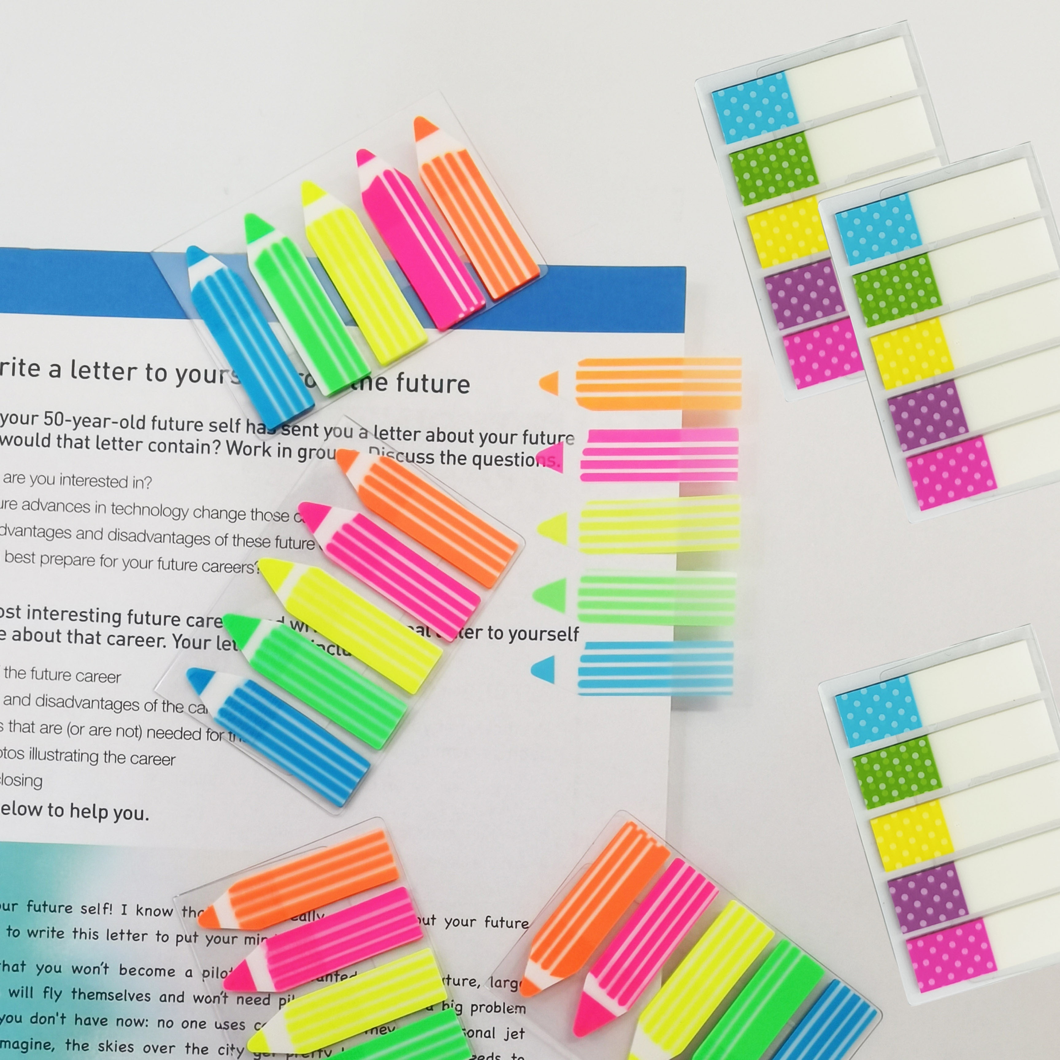 Cute Transparent Index Sticky Notes Page Markers Index Stickers