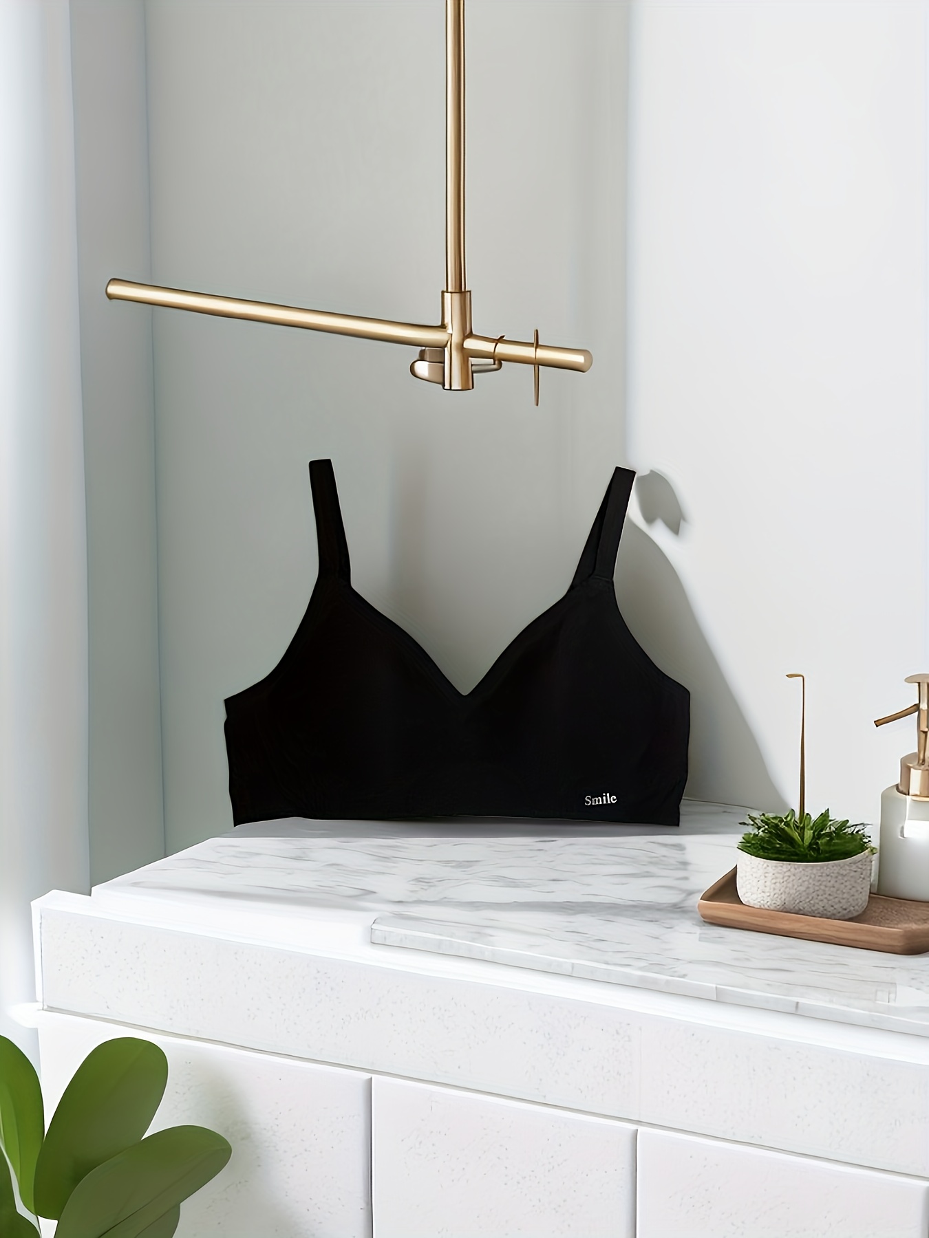 Simple Solid Wireless Bra Comfy Breathable Stretch Intimates - Temu United  Arab Emirates