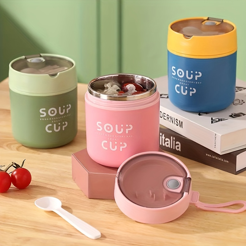 Portable Soup Insulated Leak Proof 304 Stainless Steel Food - Temu