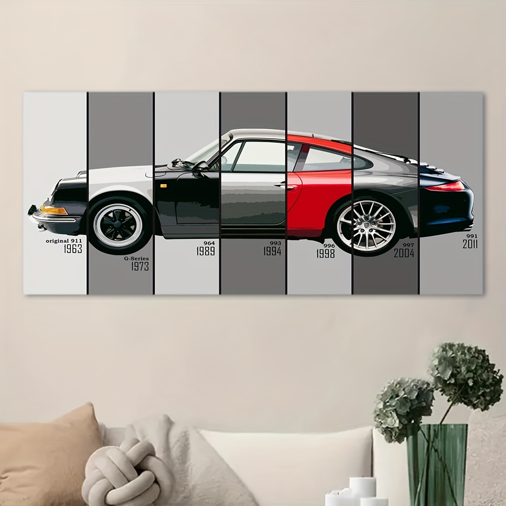 Wall Art Cool Car Canvas Painting Room Decor Vintage Cars - Temu