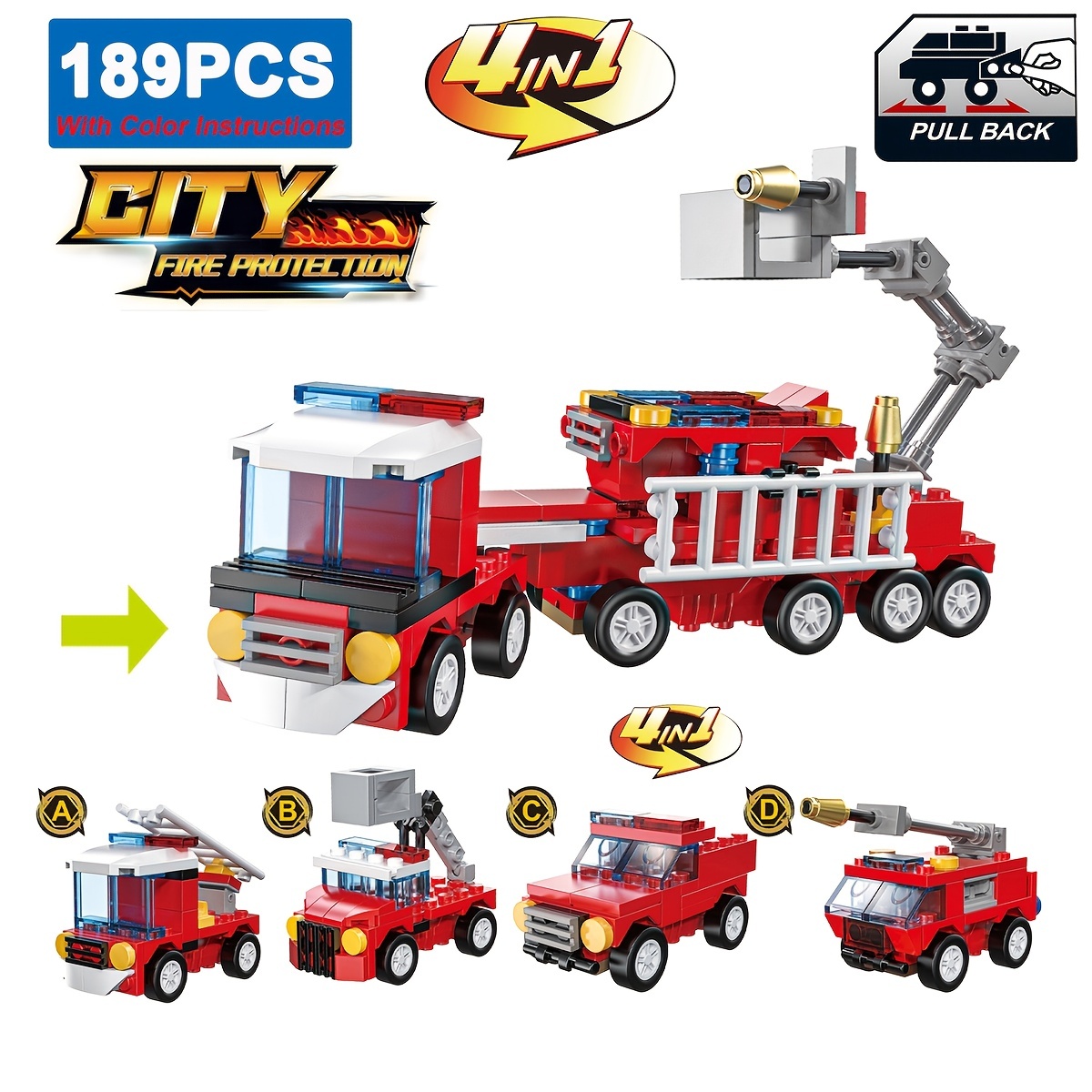 Pouch Puzzle Fire Truck - Mini Jake