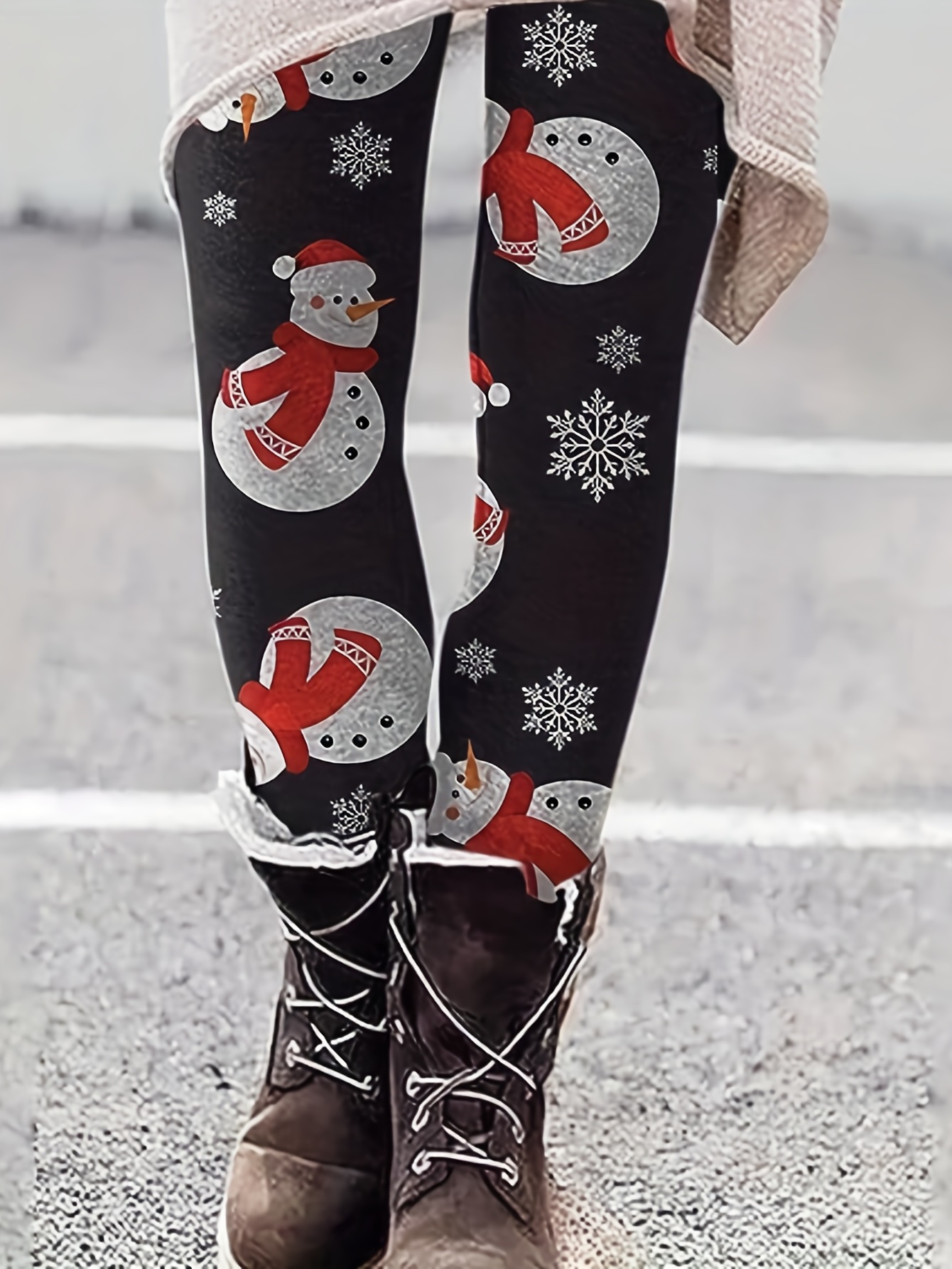 Christmas Leggings Skimpy Elastic Christmas Leggings for Women Casual Santa Tights  Christmas Running Leggings Sequin, White, Medium : : Clothing,  Shoes & Accessories