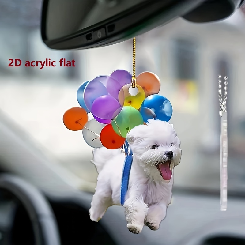 

1pc Colorful Balloon Dog Car Pendant Acrylic Backpack Decoration Home Decoration Pendant Christmas Decoration