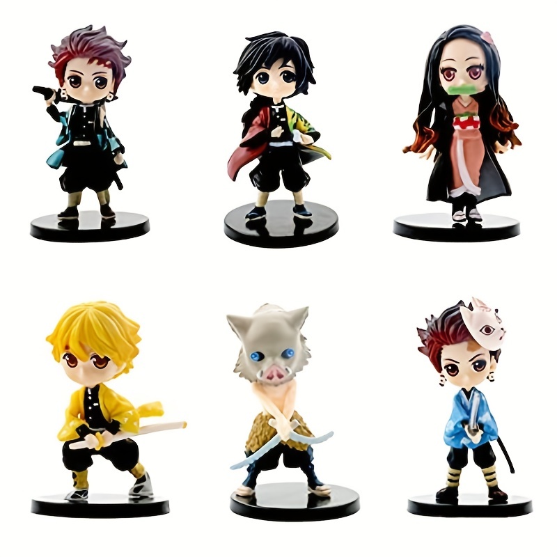 Anime Figure 6pcs Anime Action Figures Set Home Office Desktop Decoration  Cartoon Figure Toy Gift for Anime Fans