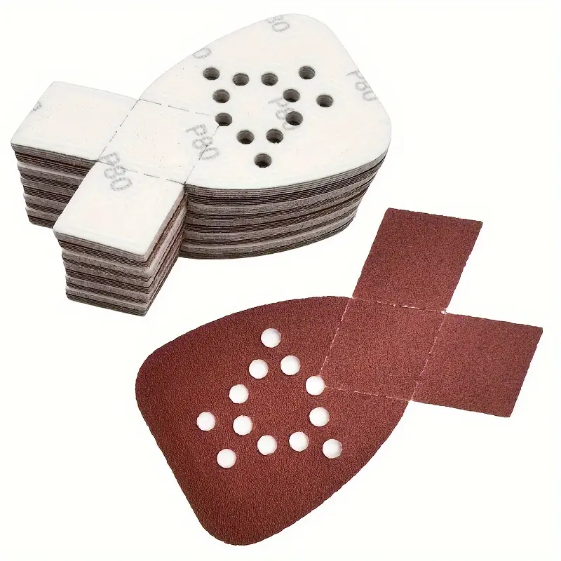 Mouse Sander Sandpaper With Extra 2 Tips For Replacement Detail Sander  Sanding Pads 12 Holes Hook And Loop Black And Decker Mouse Sander Pads -  Temu