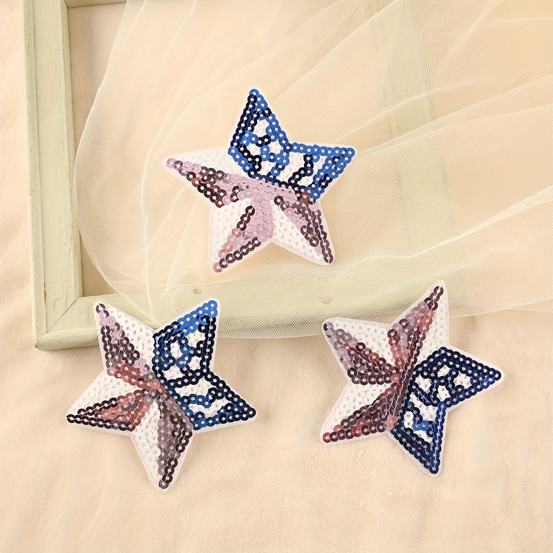 New Garment Decoration Thermal Transfer Star Motifs Clothing Accessories  Pentagram Sticker Rhinestone Patches Hotfix