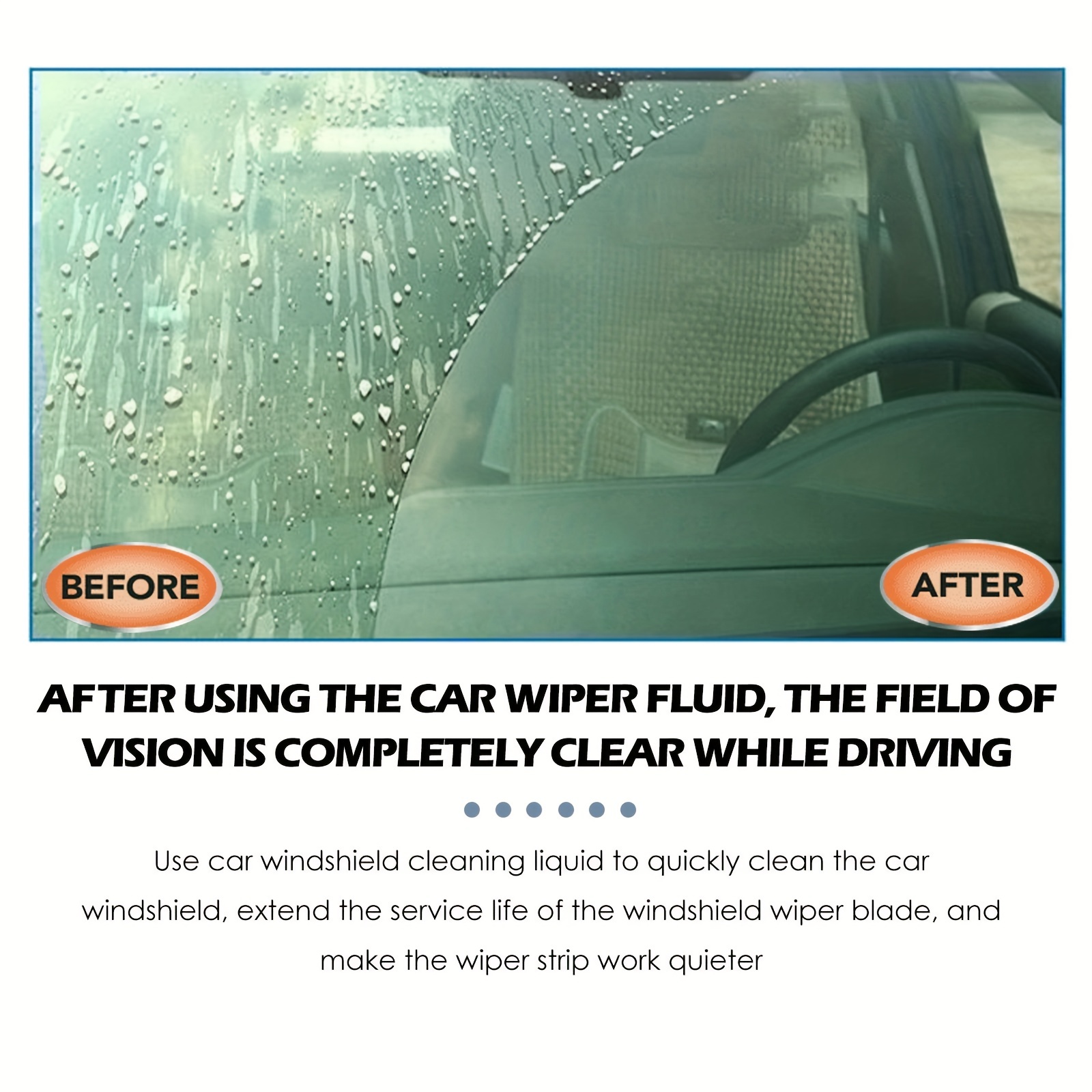 Water) Car Windshield Wipers Glass Washer Solid - Temu