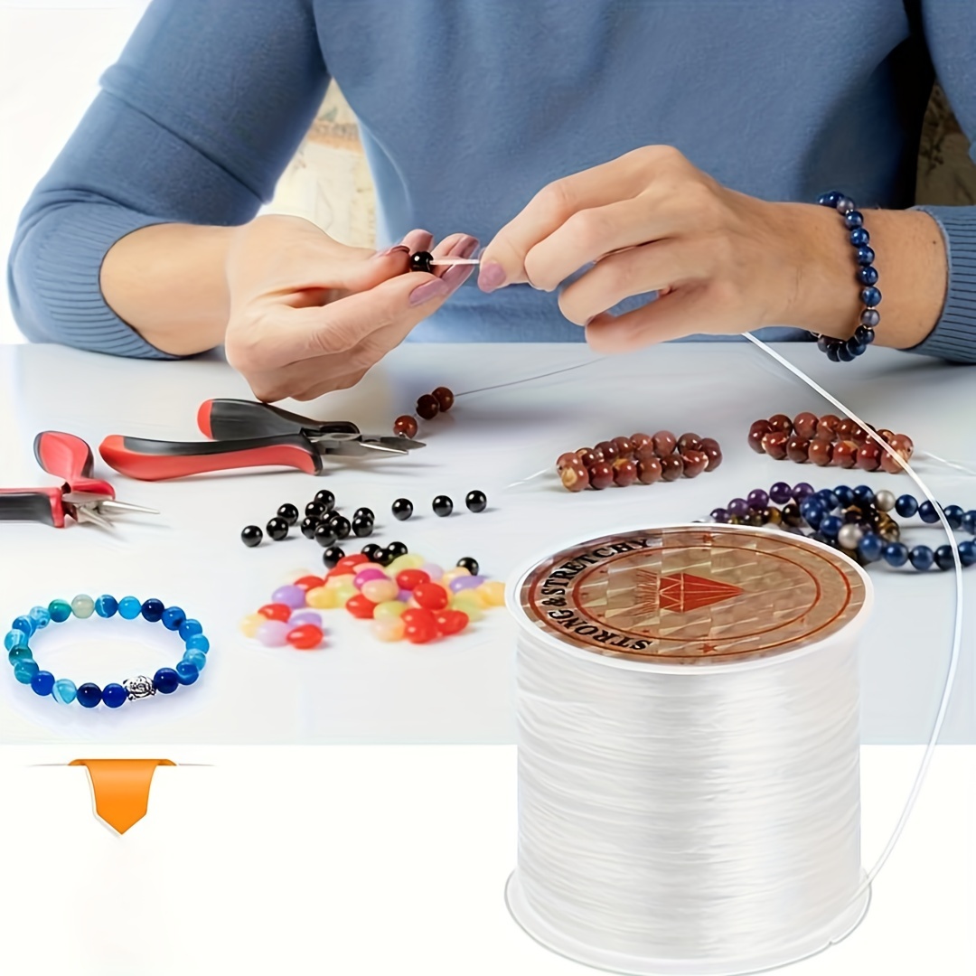 Rolling Elastic Thread For Diy Beading Bracelet Necklace - Temu