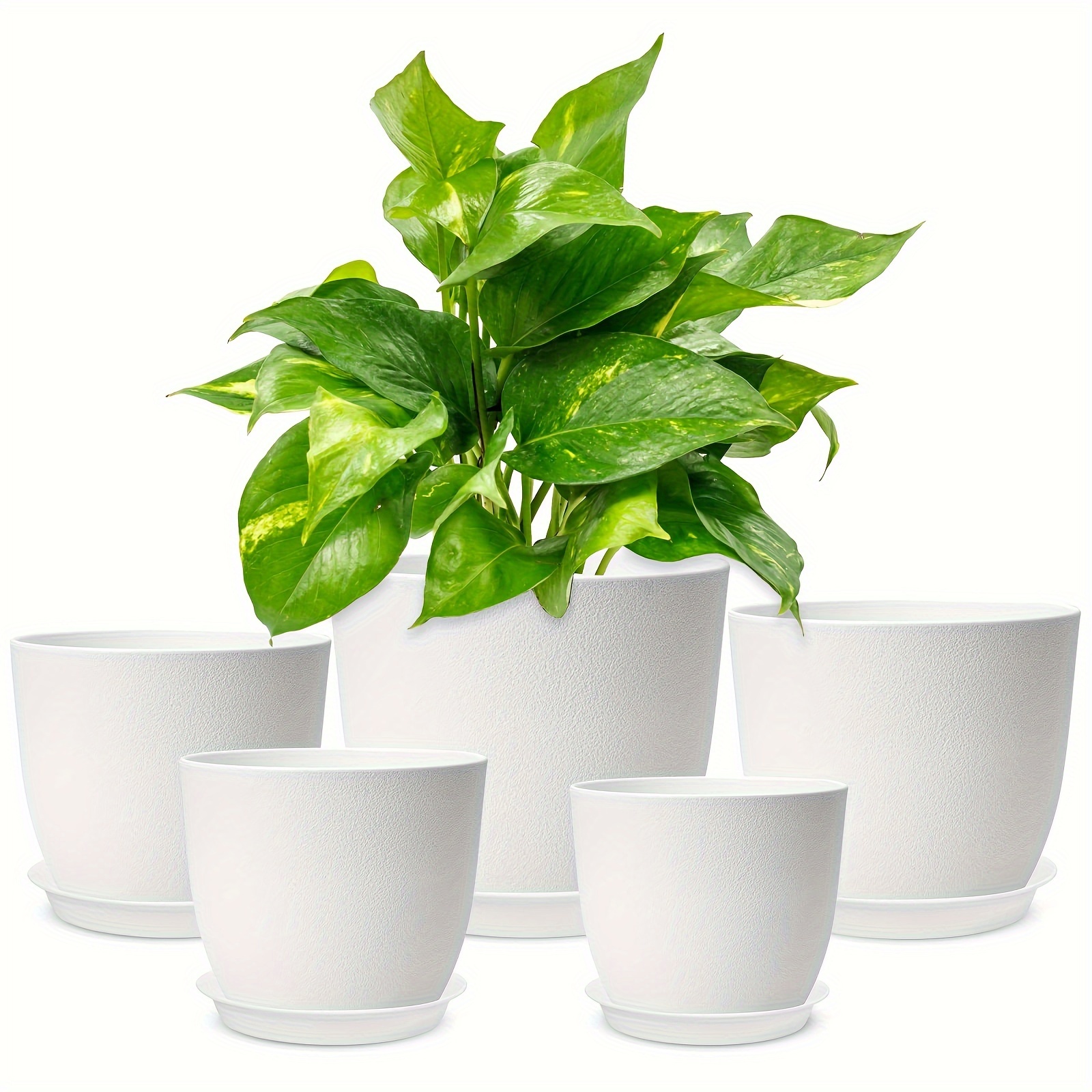 Plastic Plant Pots Flower Pots For Indoor Plants Modern - Temu