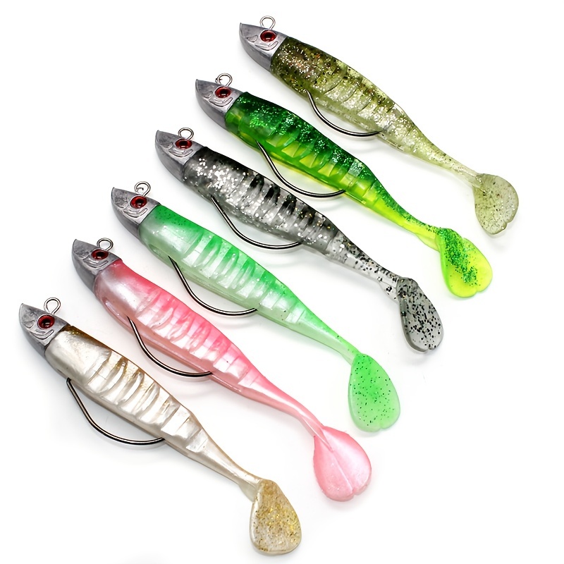 

1pc 15.5/26g Jig Head Soft Fishing Lure, Paddle Tail Swimbait, Fishing Accessory For Bass Pike Trout Perch