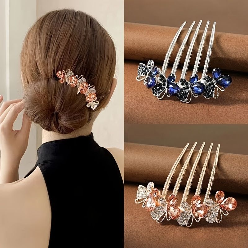 Fashion Hair Comb Rhinestone Hair Comb Hair Accessories For Women Butterfly  Hair Side Comb Hair Piece For Daily Use - Beauty & Personal Care - Temu