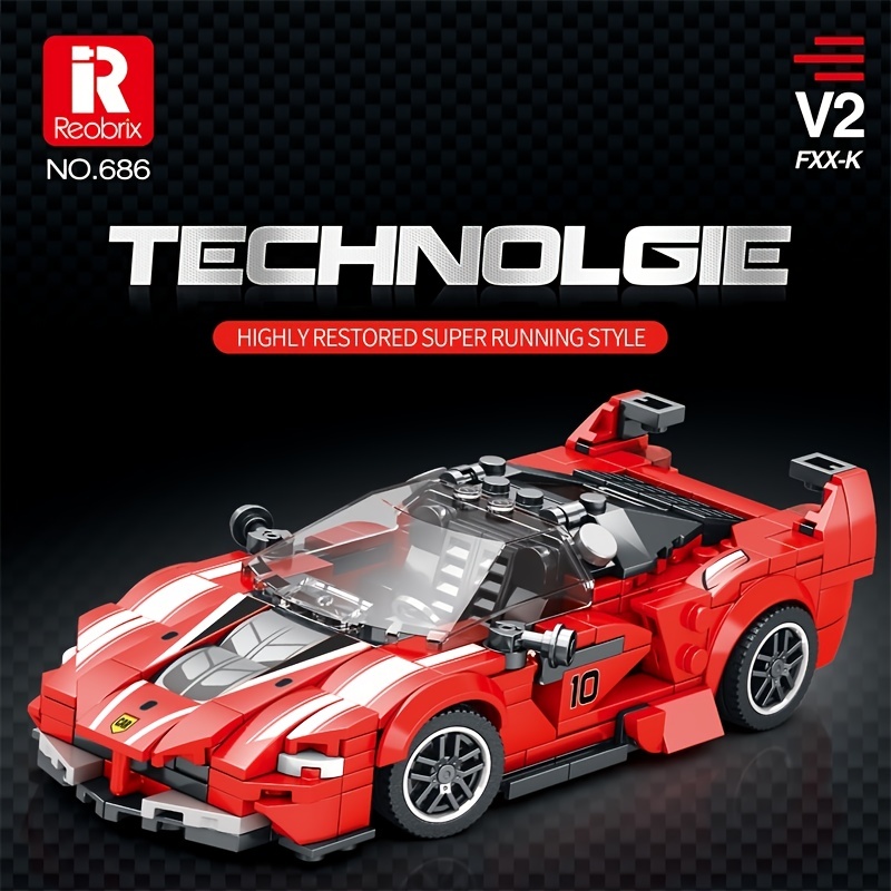 Compatible con Lego coches de carreras de alta tecnología bloques