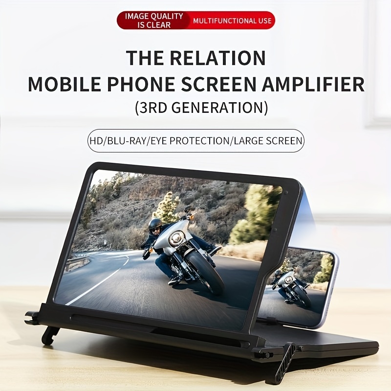 TD® L6 12 pouces écran incurvé loupe pour téléphone portable HD écran –