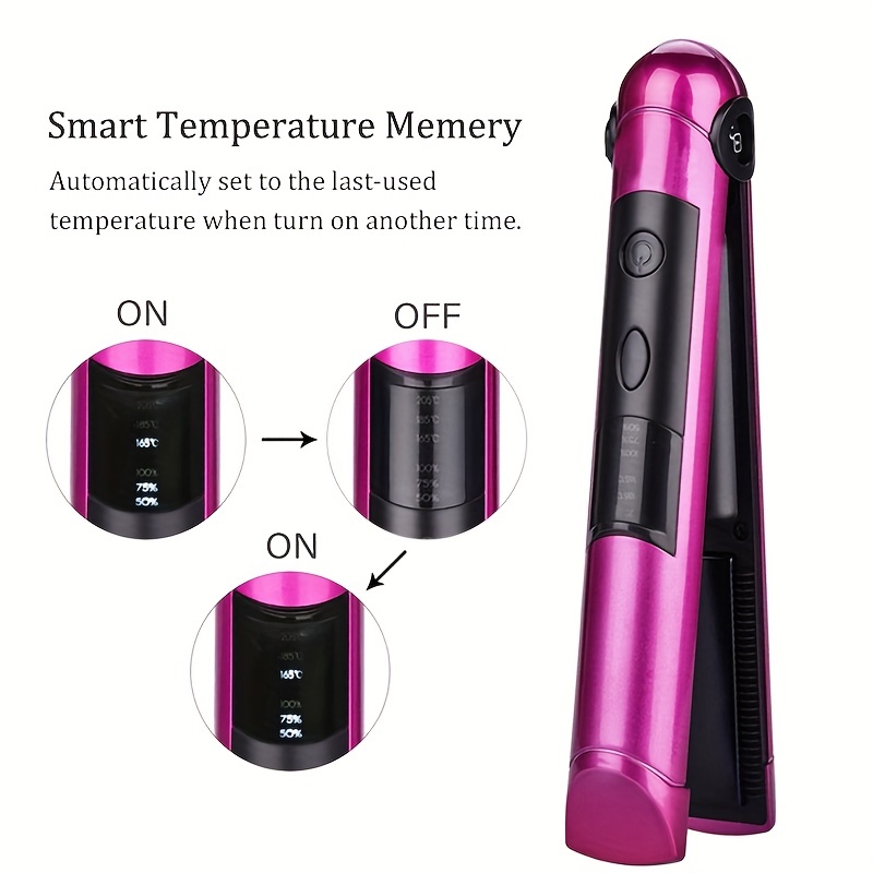  1.57in Pink Hair Straightener, 3D Float Ti Plate Flat