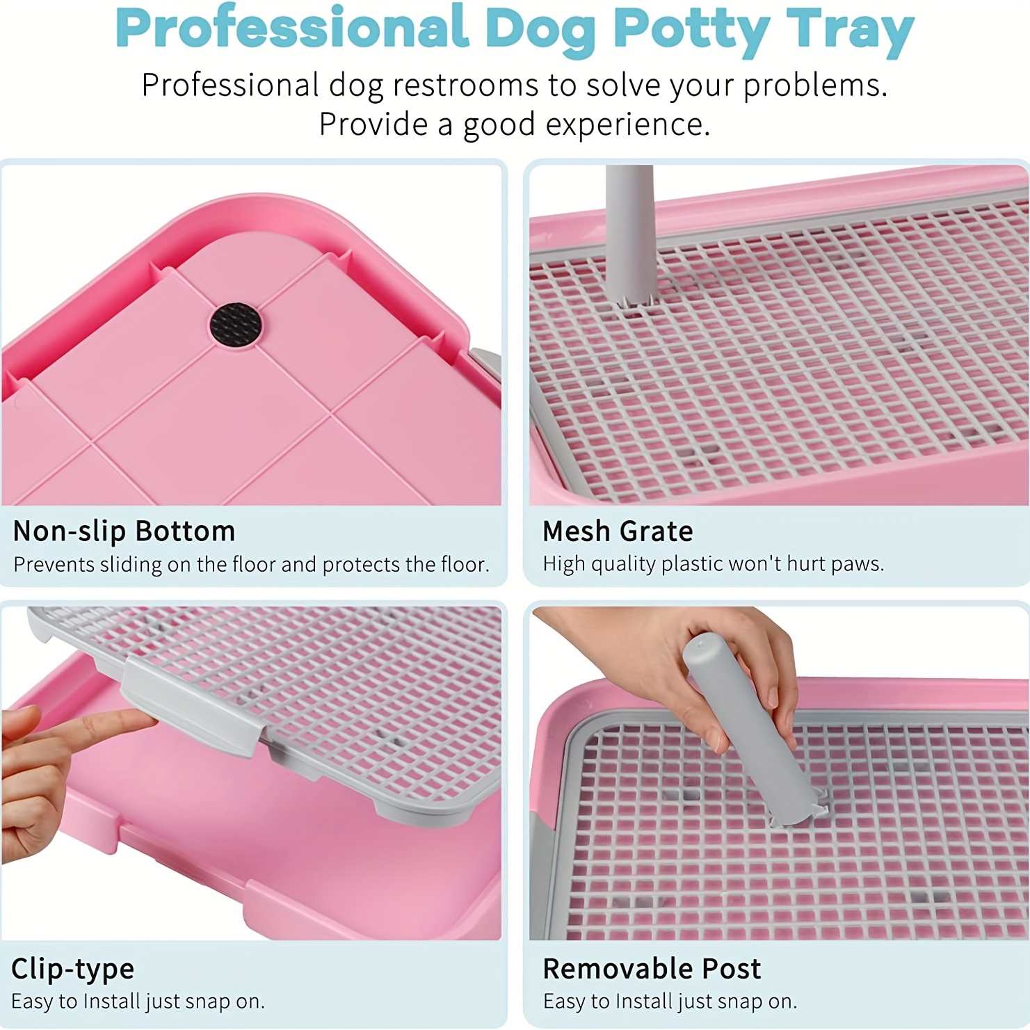 Portable Dog Training Toilet Puppy Pad Holder Tray Indoor Pet Potty Litter  Box