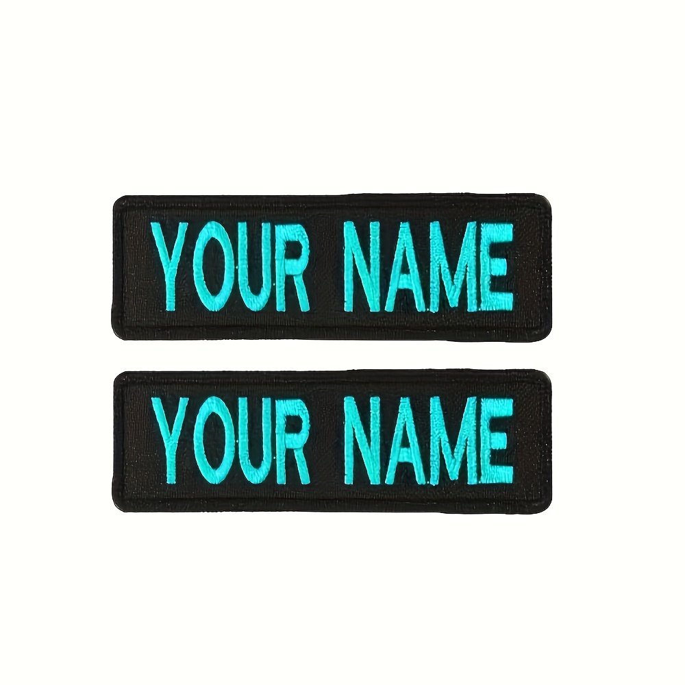  Name Patch Uniform Work Shirt Personalized Embroidered
