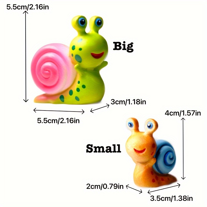 Handicrafts Mini Cute Little Snail Resin Crafts Model Toy Child