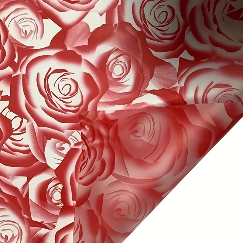 Pink White Rose Wrapping Paper Garden Roses Gift Wrapping Paper With  Stunning Bouquet of Hybrid Tea Roses Baby Shower Wrapping Paper 