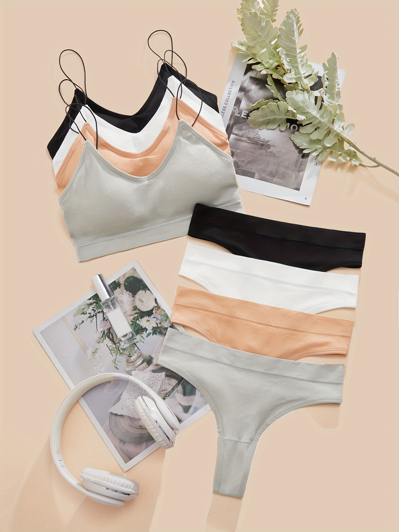Seamless Soft Briefs Panties Set Women's Underwear Lingerie - Temu