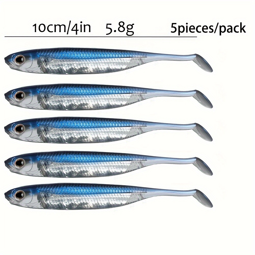 4 Sizes Bionic Soft Lure T tail Soft Bait Fishing Tackle - Temu