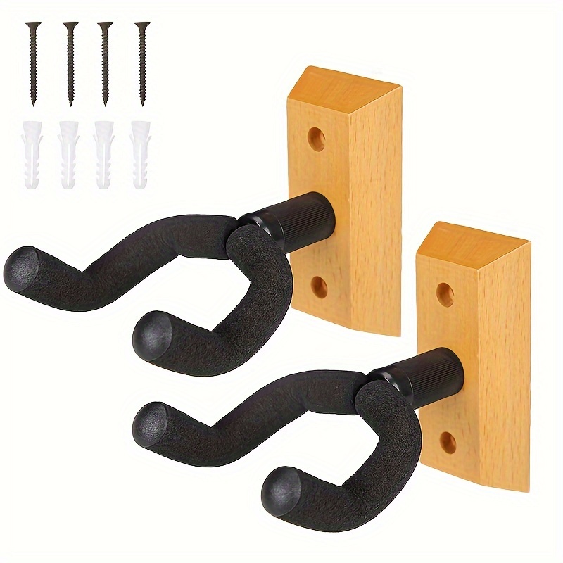 1pc/2pcs Supporto Da Parete Per Chitarra, Appendi Chitarra Con Gancio  Morbido Girevole Per Tutte Le Dimensioni Di Chitarre, Supporto Da Parete A  Forma