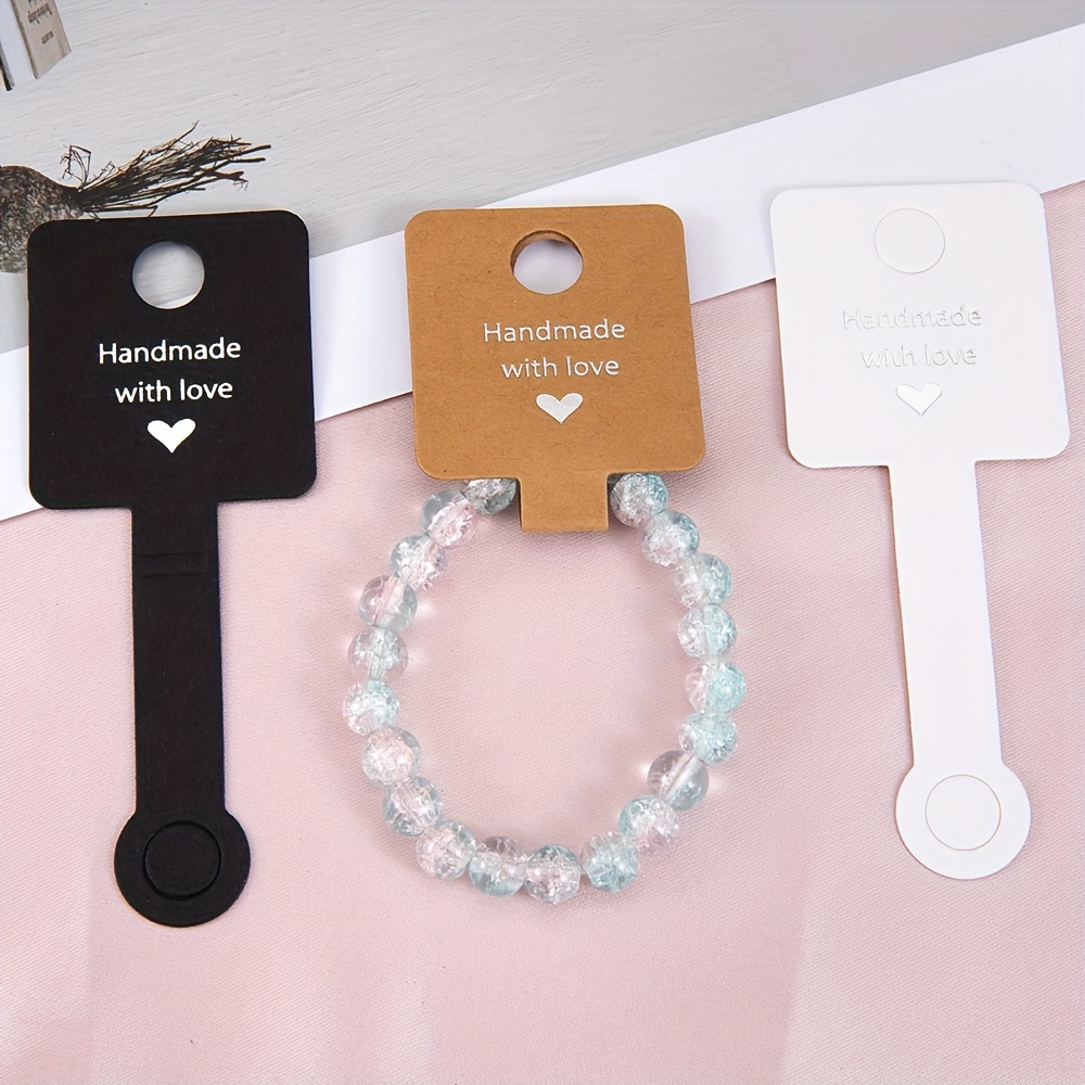 Self Adhesive Bracelet Hair Rope Display Cards Jewelry - Temu