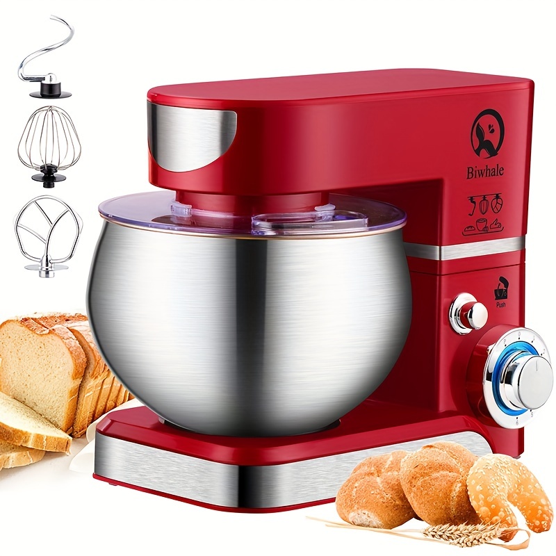 Multi-functional Vertical Countertop Mixer, Kitchen Mixer, Bread Machine,  Cream Whipping Machine, Cook Machine, Egg Beater Mixer, With Three  Different Mixing Heads, Splash Protection - Temu Japan