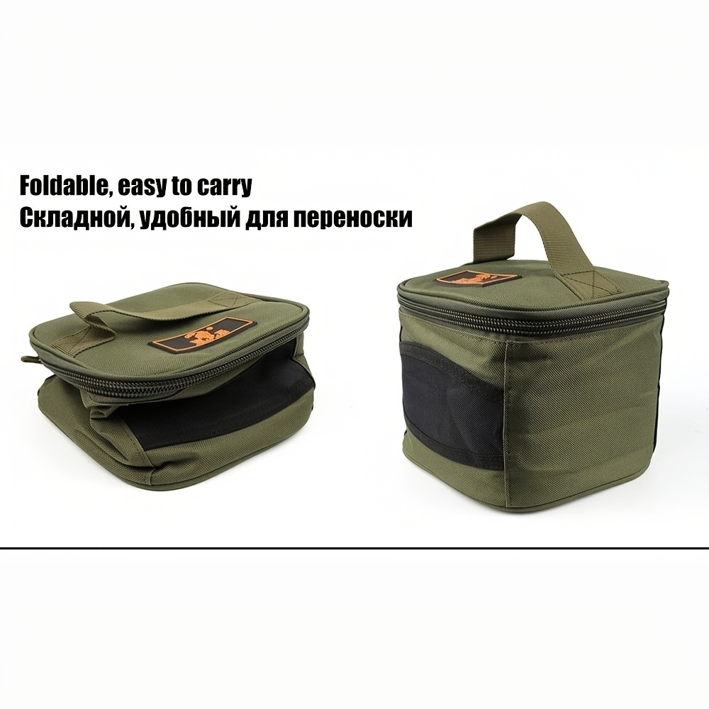 1pc Fishing Reel Case, Fishing Reel Storage Bag, Oxford Cloth Square Cover  Fishing Accessories Bag, High-quality & Affordable